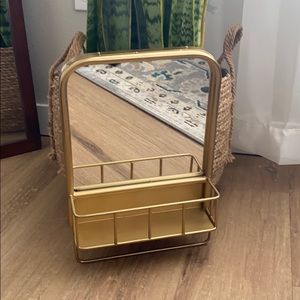 threshold | brass wall mirror